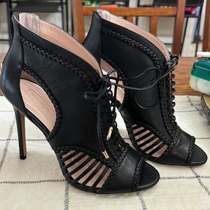 Avec Les Filles Joyce Black Shiny Calf